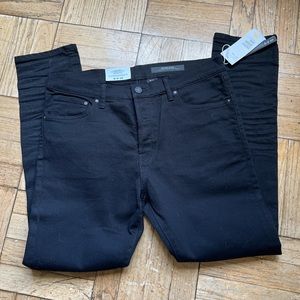 H&M black skinny jeans pants black NEW 34 x 32